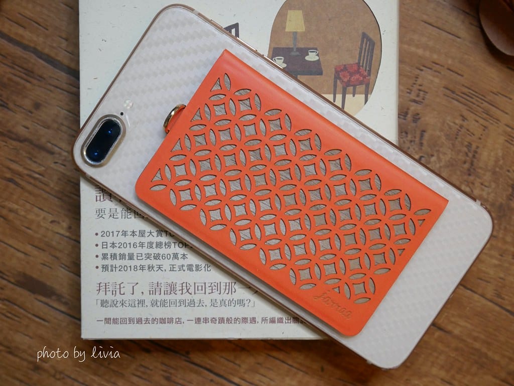 皮革雕花背貼卡夾10