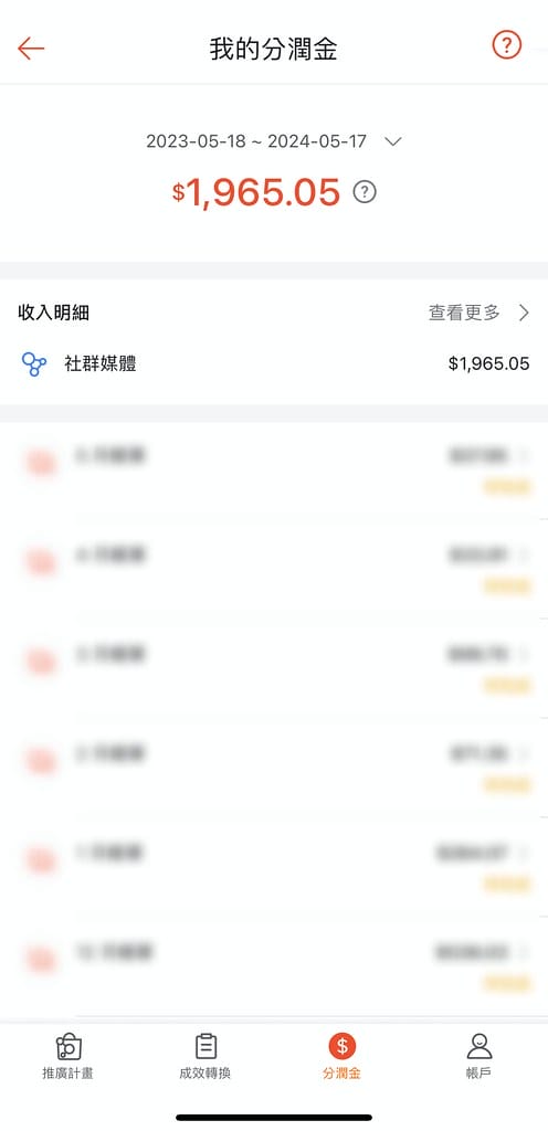 蝦皮分潤10