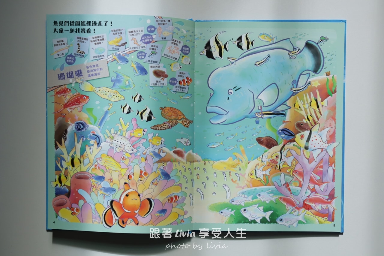 親子共讀｜一翻開就全家安靜的找一找遊戲書｜超有趣的找一找昆蟲圖鑑＆超有趣的找一找魚類圖鑑｜小角落文化